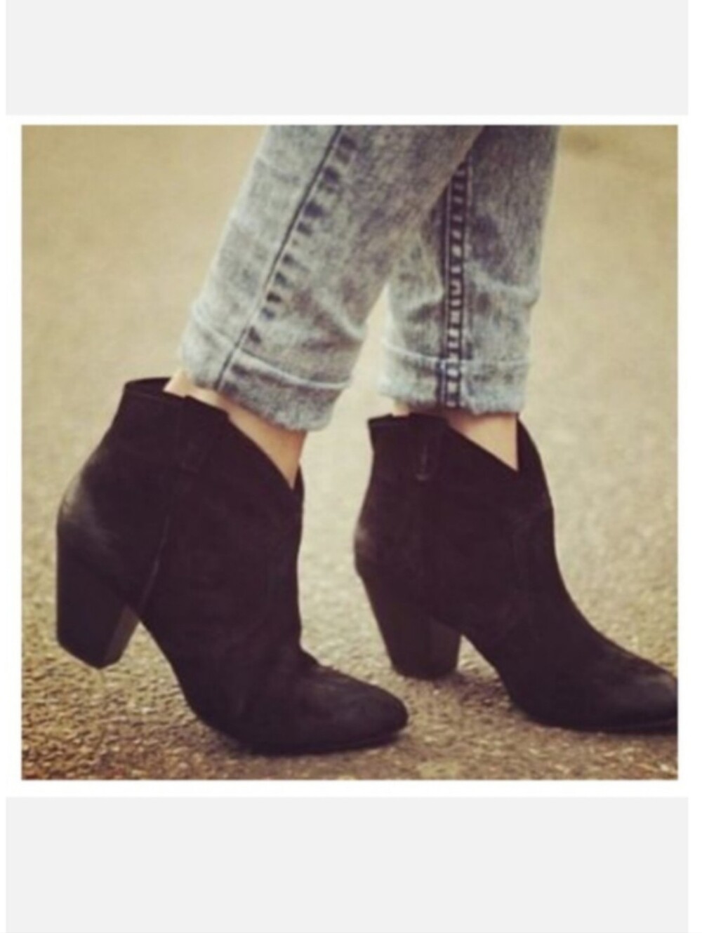 ASH 'Jalouse' Suede Black Booties Boots 39.5 8.5